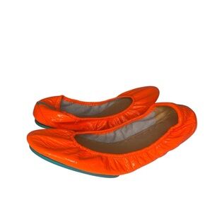Tieks Ballet Flat in Outrageous Orange Size 11